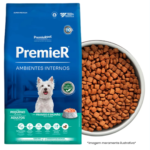 Raçao Premier Ambientes Internos Cães Pequenos Adultos 12kg