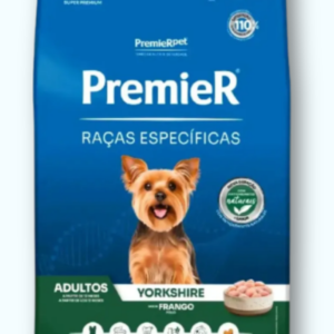 Ração Premier Cães Adultos Raça Yorkshire Sabor Frango 2,5kg